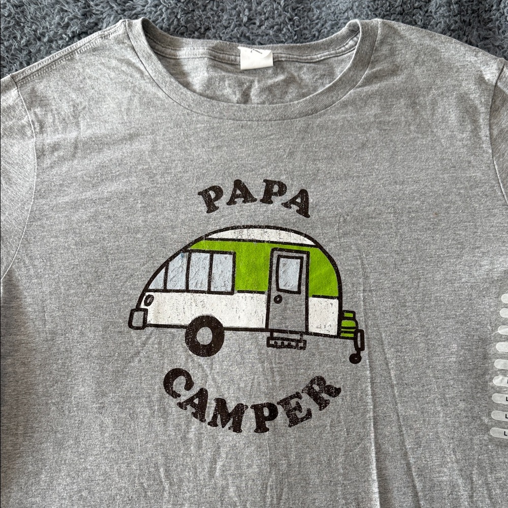 Gray Papa Camper Mens Shirt